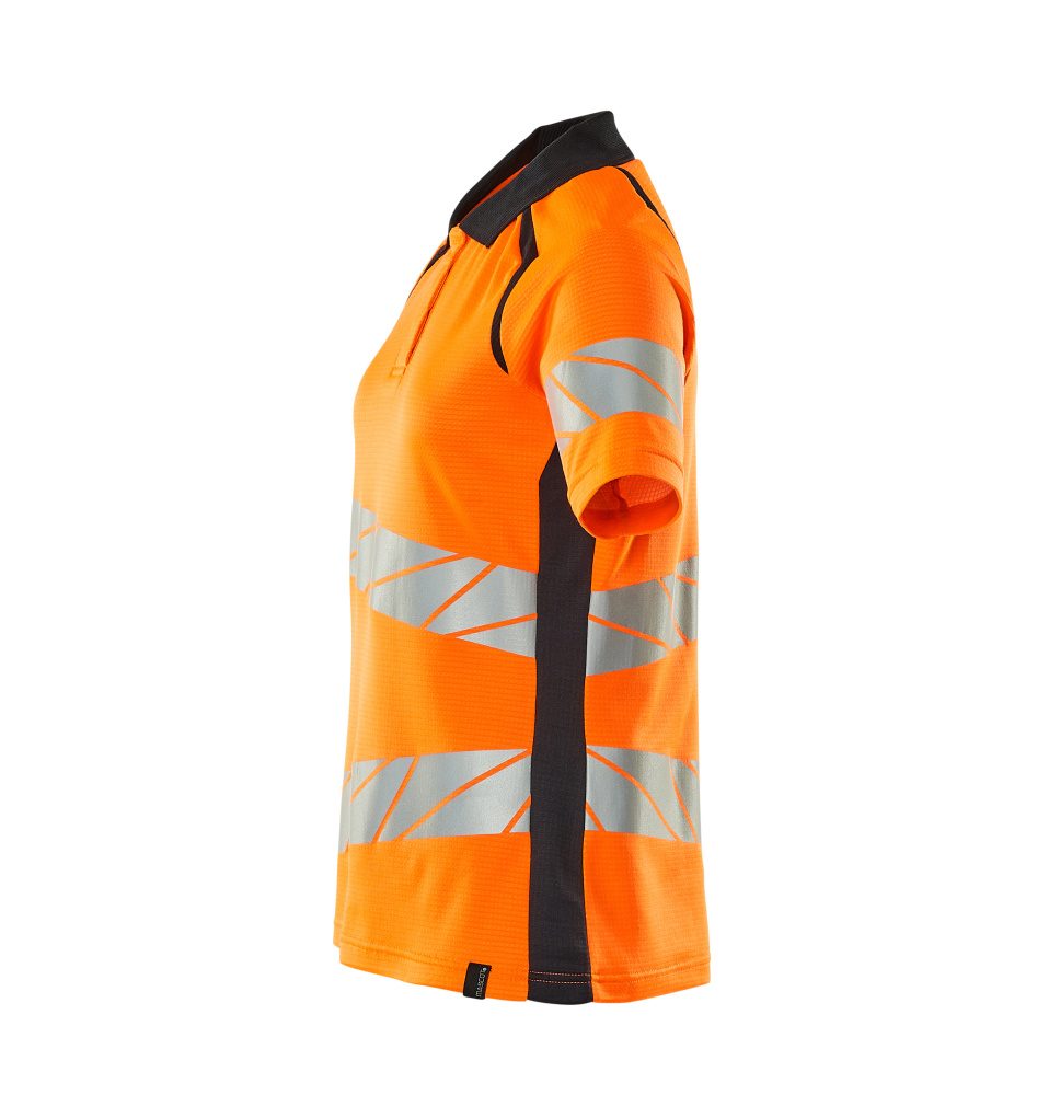 Mascot Damen Accelerate Safe Warnschutz Polo-Shirt – orange/schwarzblau