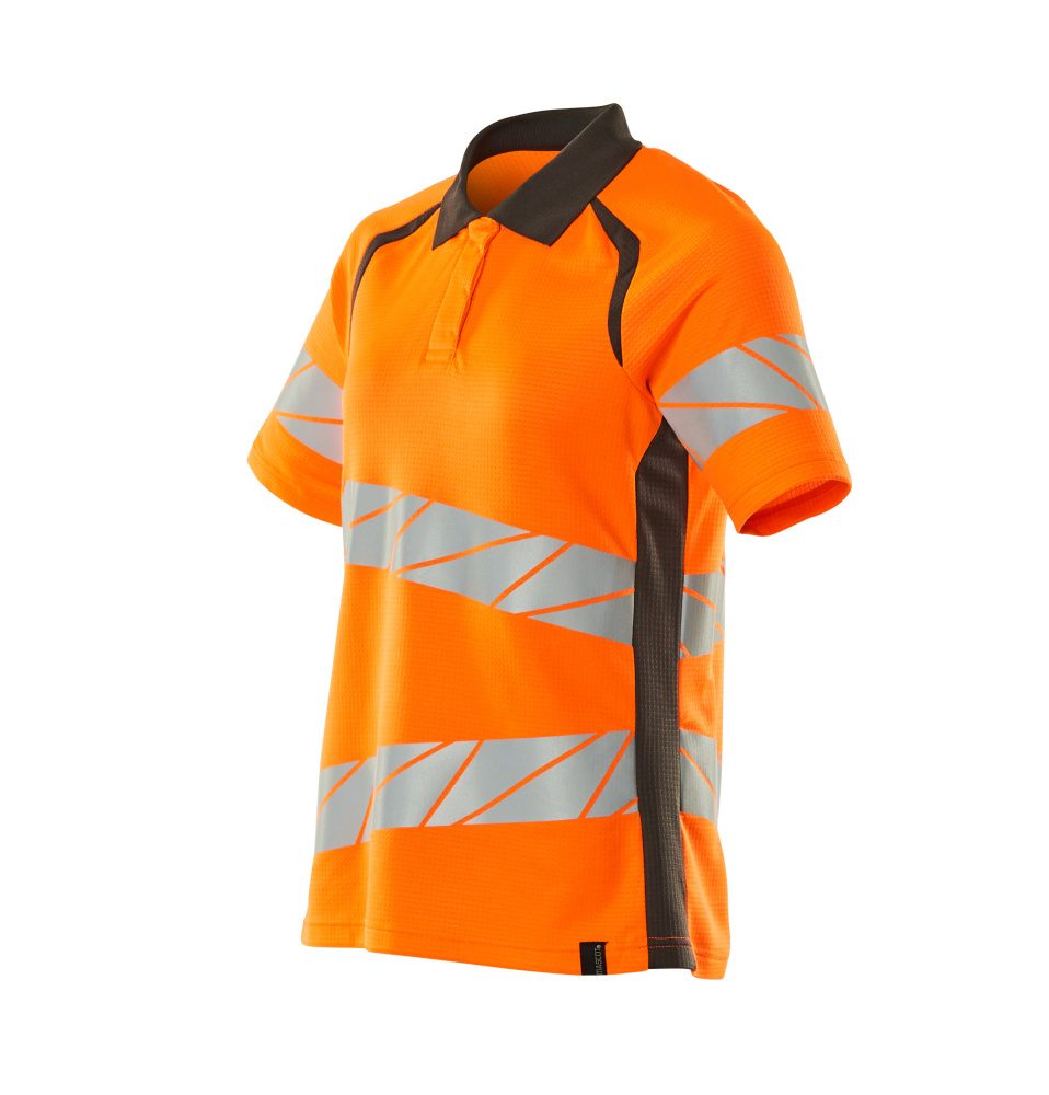 Mascot Damen Accelerate Safe Warnschutz Polo-Shirt – orange/dunkelanthrazit