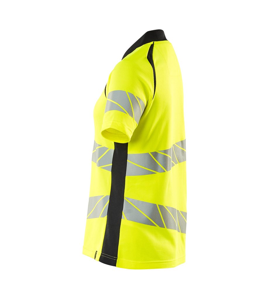 Mascot Damen Accelerate Safe Warnschutz Polo-Shirt – gelb/schwarzblau