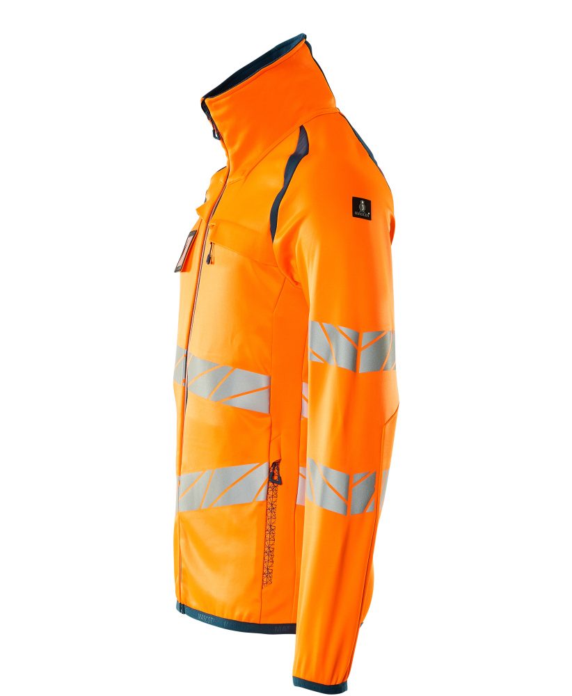 Mascot Accelerate Safe Warnschutz Fleecejacke – orange/dunkelpetroleum