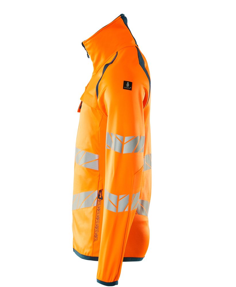 Mascot Accelerate Safe Warnschutz Fleecejacke – orange/dunkelpetroleum