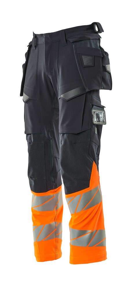 Mascot Accelerate Safe Warnschutz Bundhose Kl.1 19131-711 – schwarzblau/orange