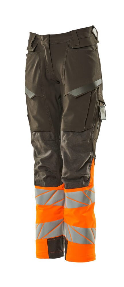 Mascot K1 Acceleratesafe Dame Warn Stretchbundhose – dunkelanthrazit/orange