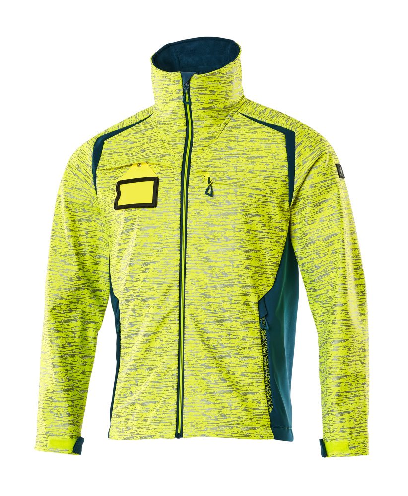 Mascot Accelerate Safe Softshelljacke – gelb/dunkelpetroleum