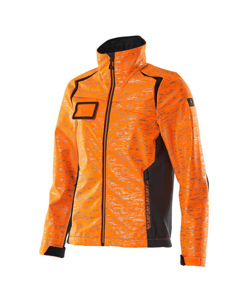 Mascot Damen Accelerate Safe Softshelljacke – orange/schwarzblau