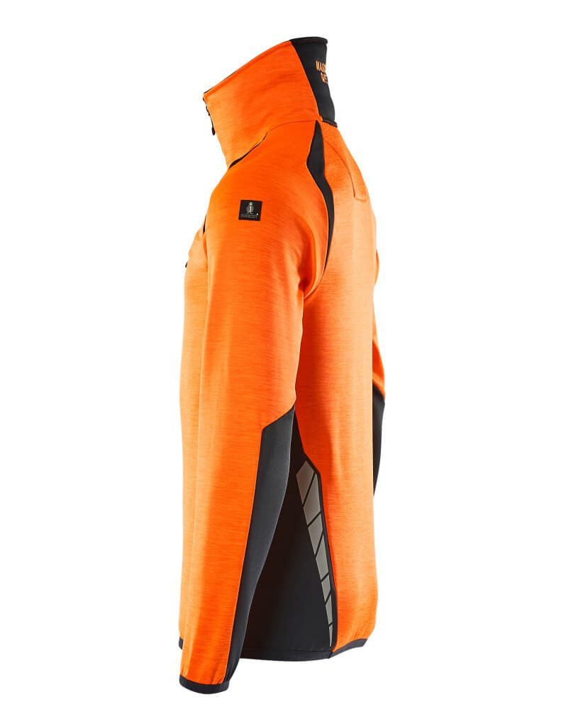 Mascot Accelerate Safe Fleecepullover – orange/schwarzblau