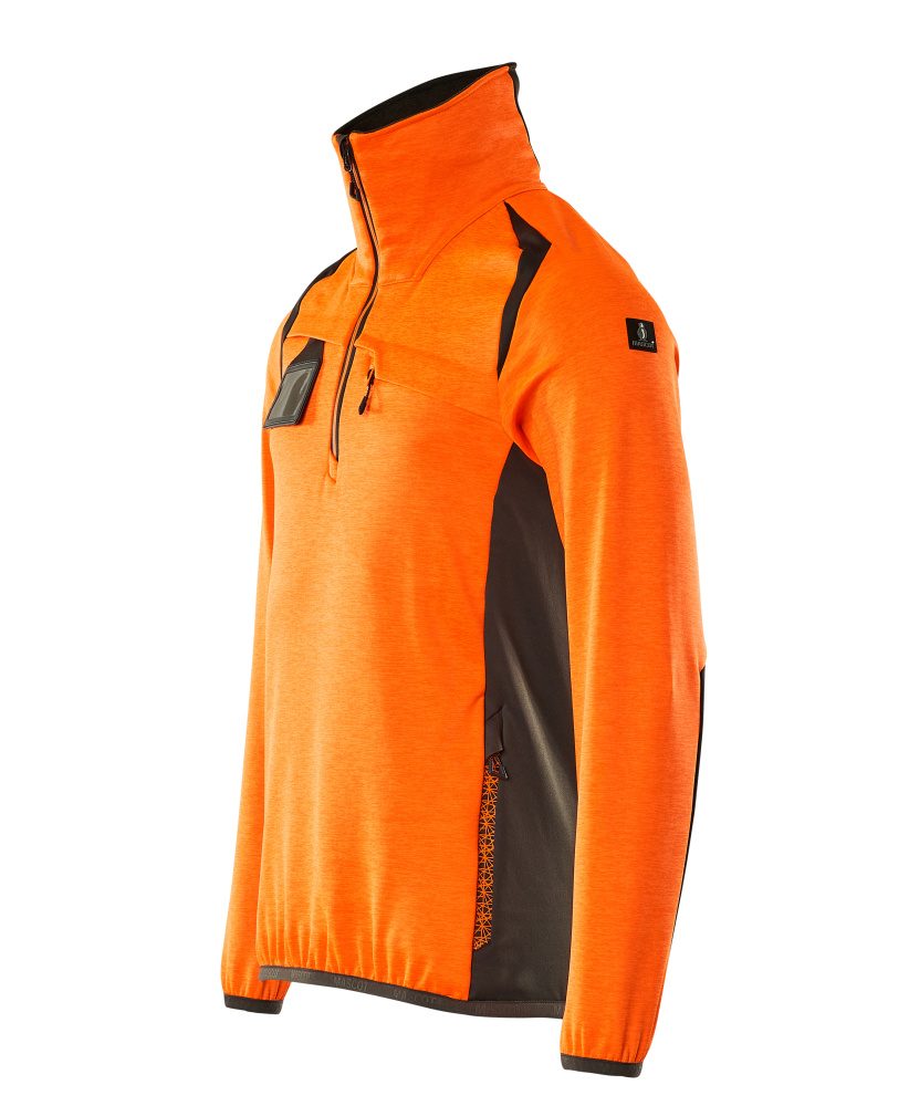Mascot Accelerate Safe Fleecepullover – orange/dunkelanthrazit