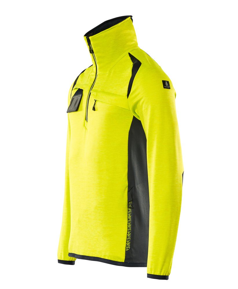 Mascot Accelerate Safe Fleecepullover – gelb/schwarzblau