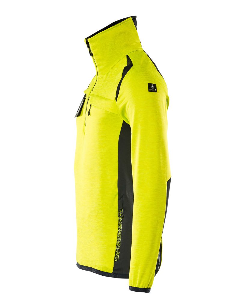 Mascot Accelerate Safe Fleecepullover – gelb/schwarzblau