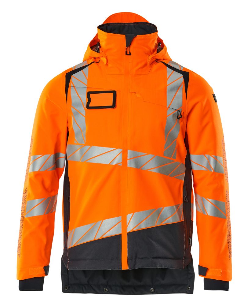 Mascot Accelerate Safe Warn-Winterjacke zweifarbig – orange/schwarzblau