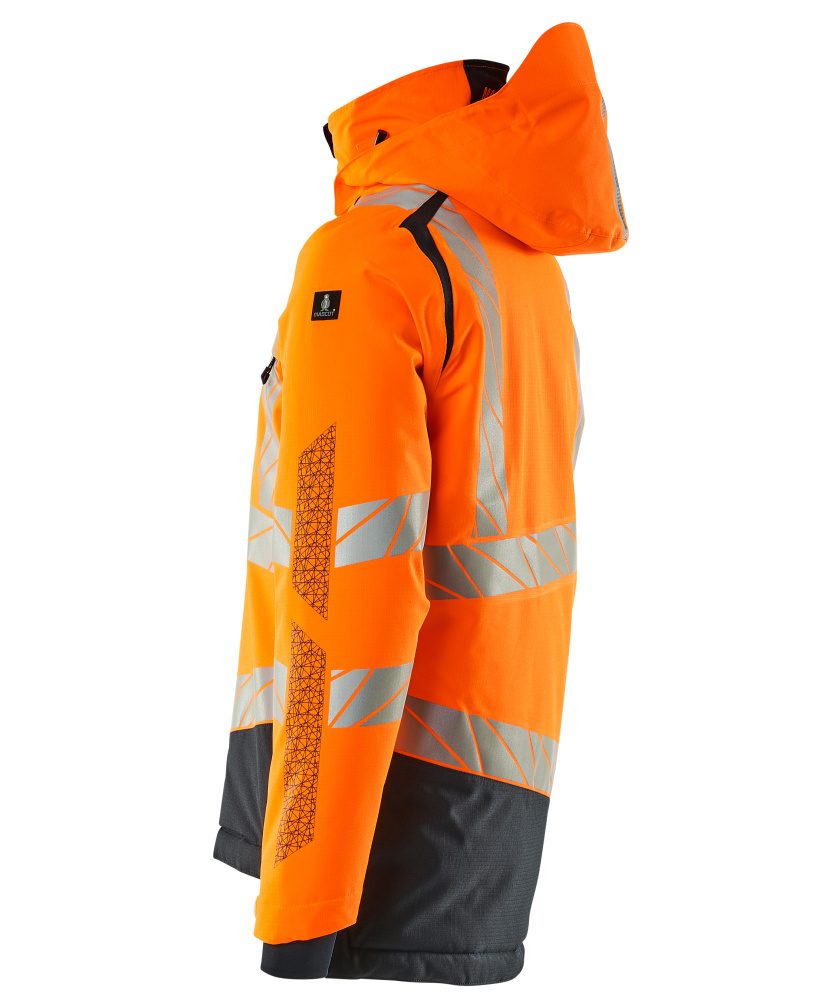 Mascot Accelerate Safe Warn-Winterjacke zweifarbig – orange/schwarzblau