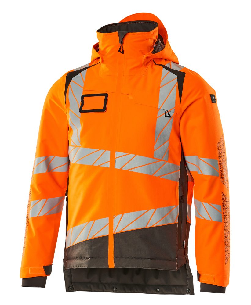 Mascot Accelerate Safe Warn-Winterjacke zweifarbig – orange/dunkelanthrazit