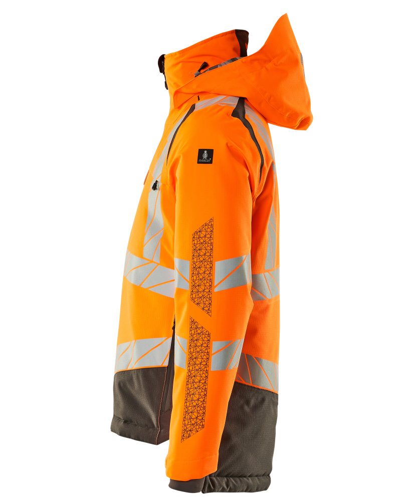 Mascot Accelerate Safe Warn-Winterjacke zweifarbig – orange/dunkelanthrazit