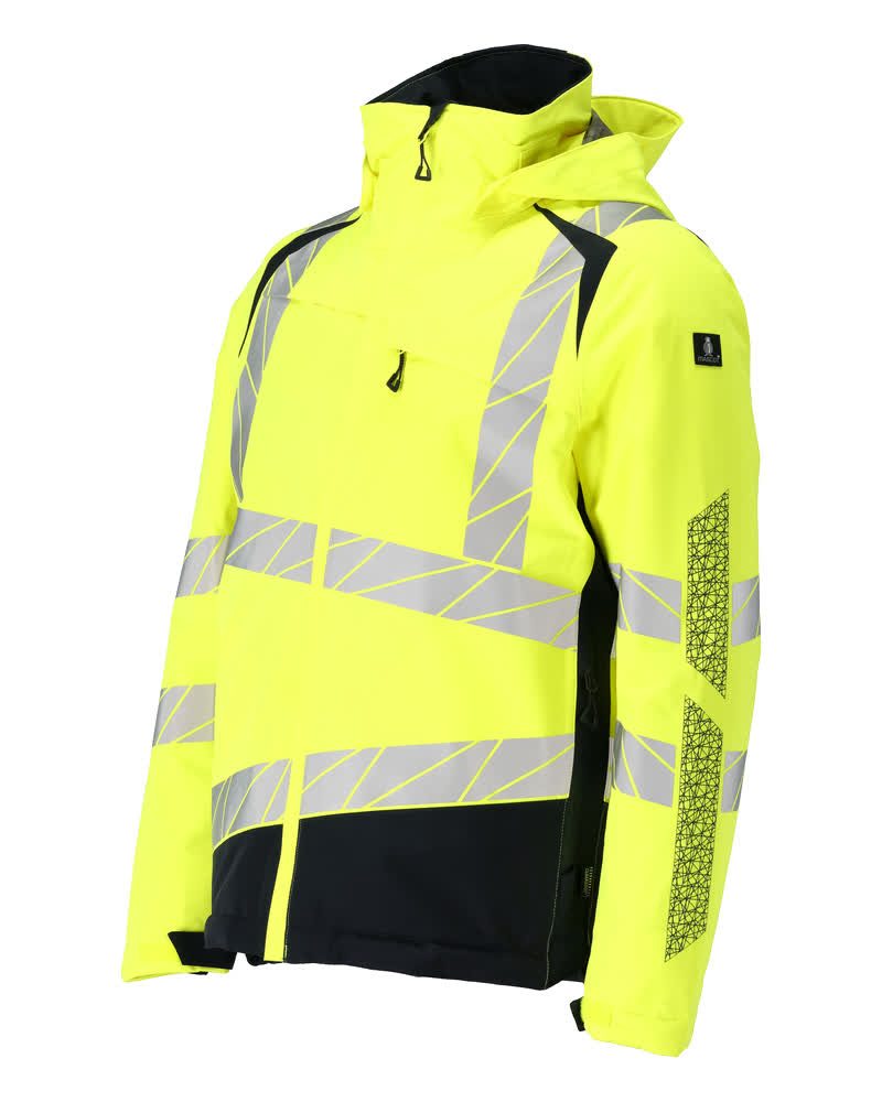 Mascot Accelerate Safe Warn-Winterjacke zweifarbig – gelb/schwarzblau