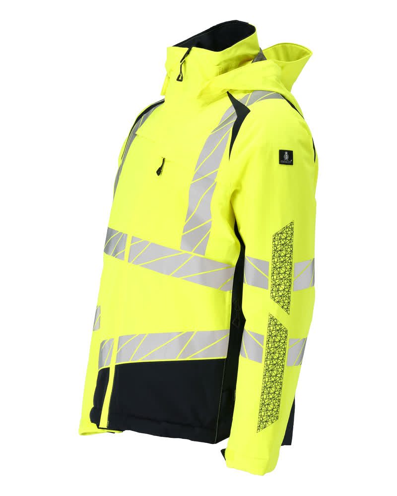 Mascot Accelerate Safe Warn-Winterjacke zweifarbig – gelb/schwarzblau