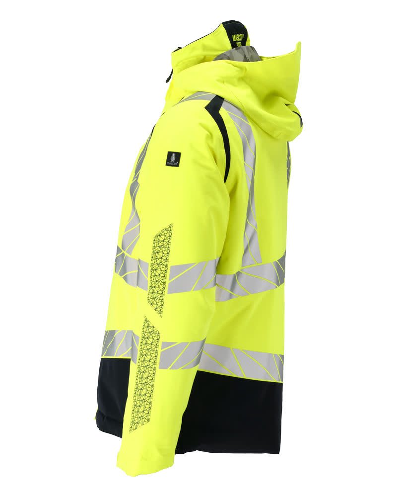 Mascot Accelerate Safe Warn-Winterjacke zweifarbig – gelb/schwarzblau