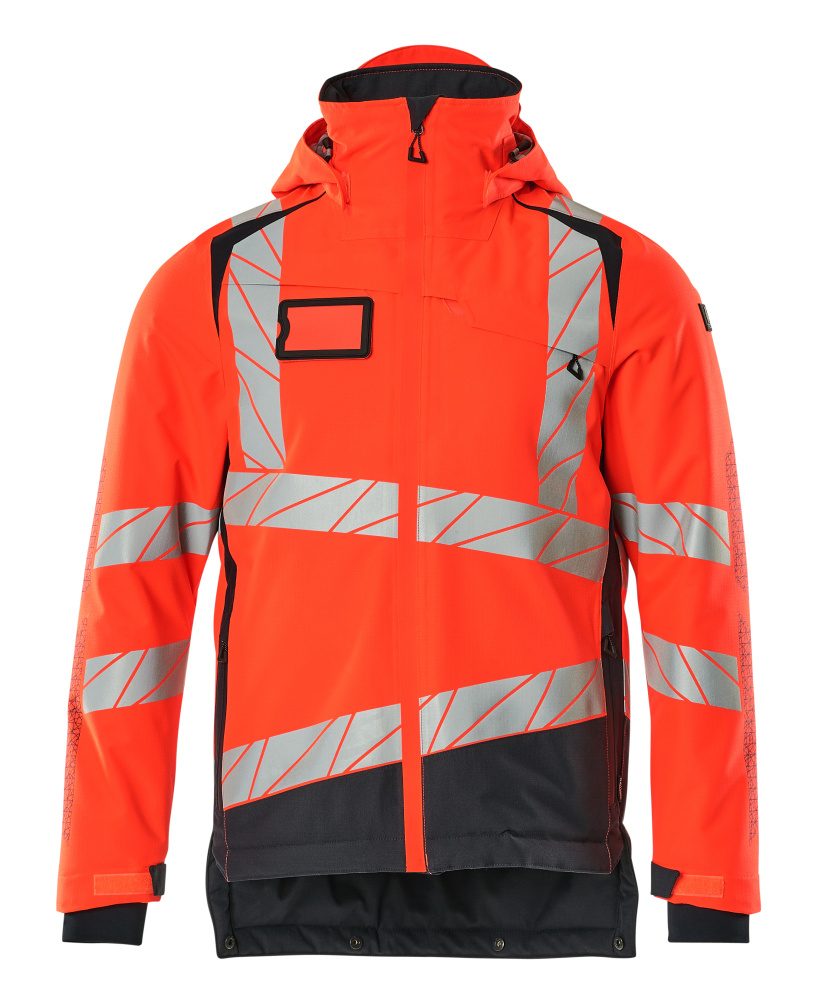 Mascot Accelerate Safe Warn-Winterjacke zweifarbig – rot/schwarzblau