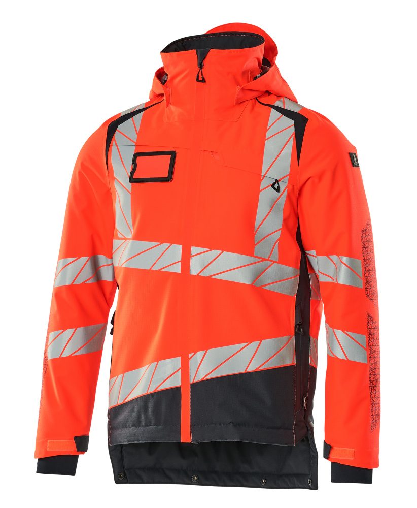 Mascot Accelerate Safe Warn-Winterjacke zweifarbig – rot/schwarzblau