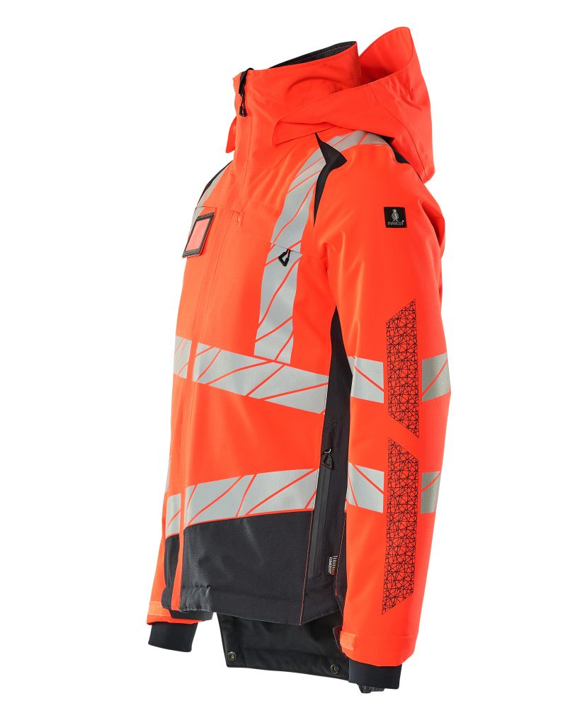 Mascot Accelerate Safe Warn-Winterjacke zweifarbig – rot/schwarzblau