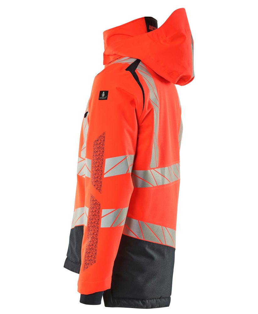 Mascot Accelerate Safe Warn-Winterjacke zweifarbig – rot/schwarzblau