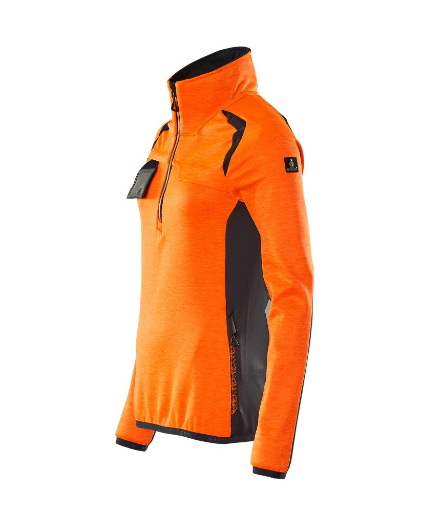 Mascot Damen Accelerate Safe Fleecepullover – orange/schwarzblau