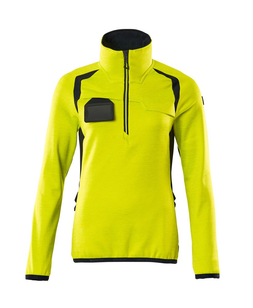 Mascot Damen Accelerate Safe Fleecepullover – gelb/schwarzblau
