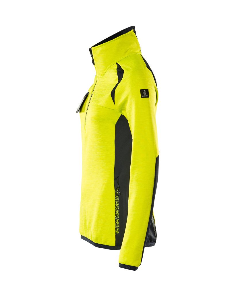 Mascot Damen Accelerate Safe Fleecepullover – gelb/schwarzblau
