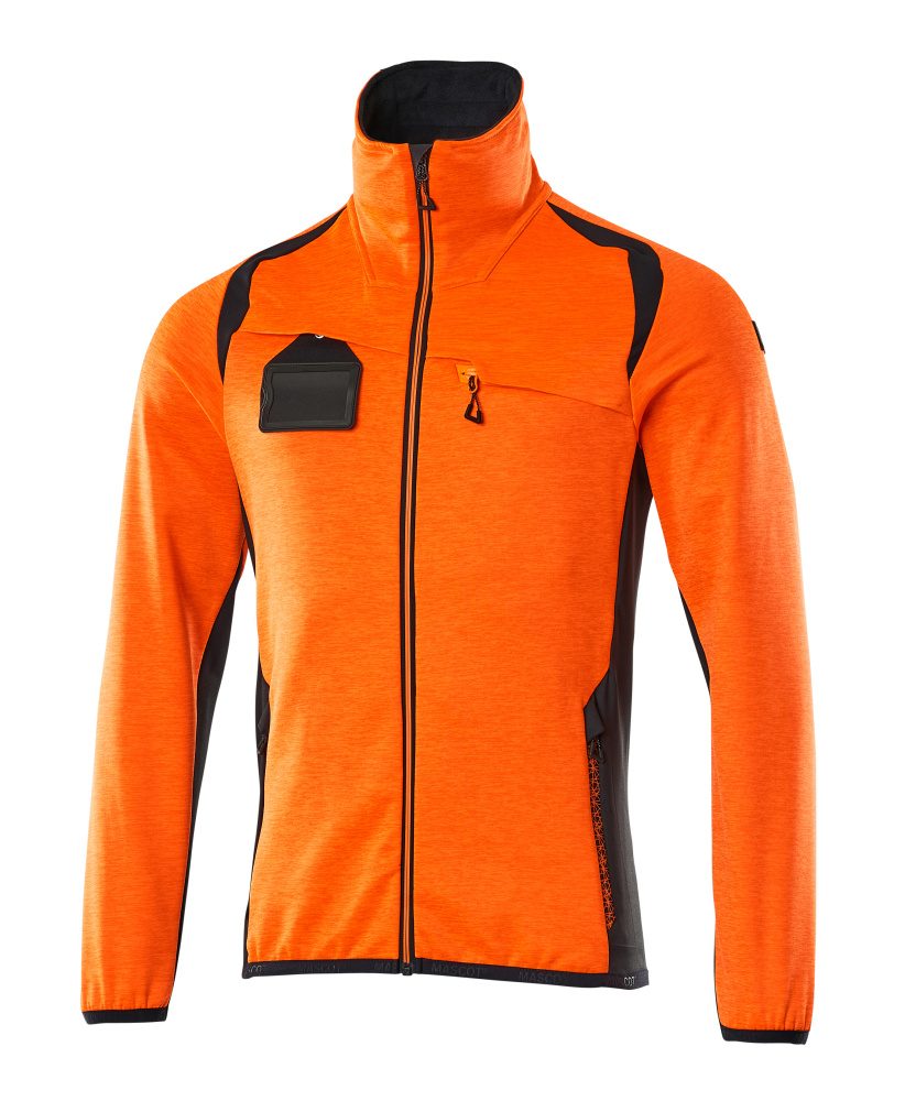 Mascot Accelerate Safe Fleecejacke – orange/schwarzblau