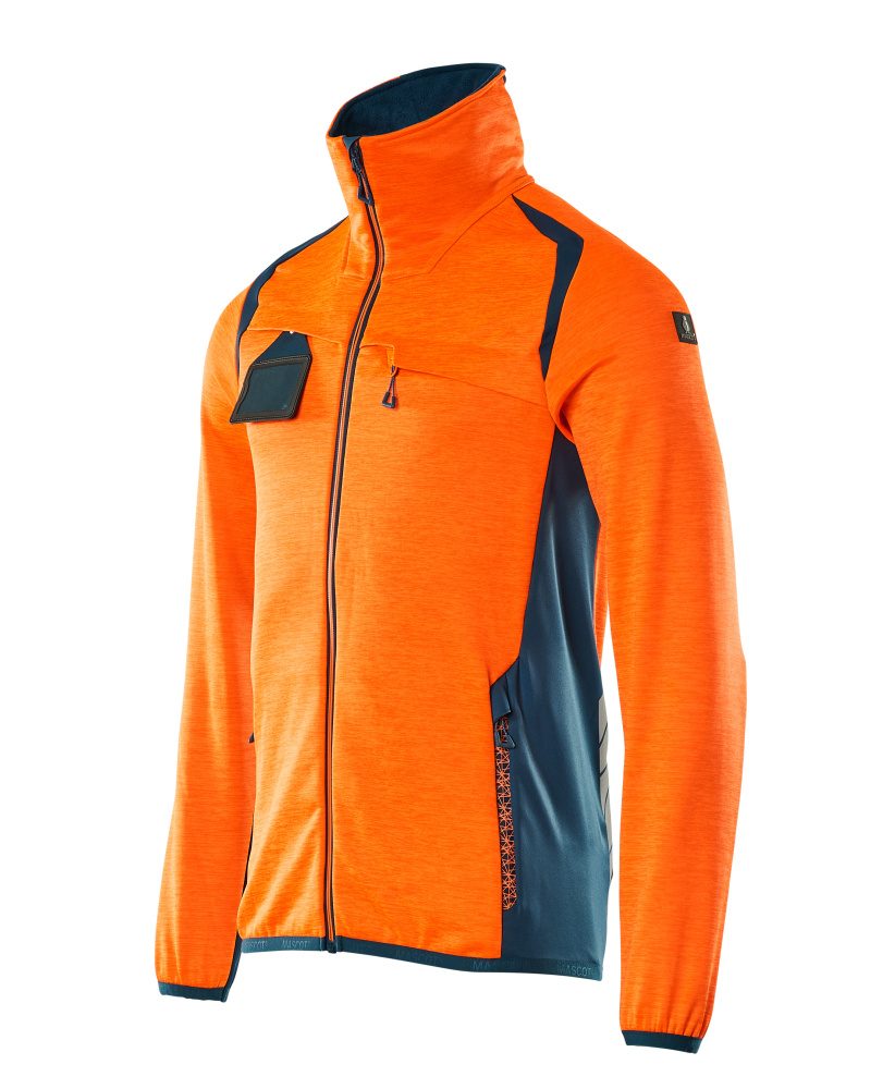 Mascot Accelerate Safe Fleecejacke – orange/dunkelpetroleum
