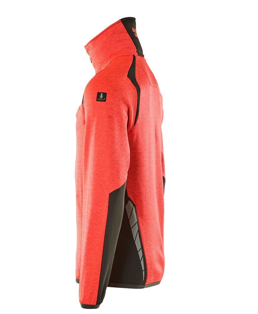 Mascot Accelerate Safe Fleecejacke – rot/dunkelanthrazit