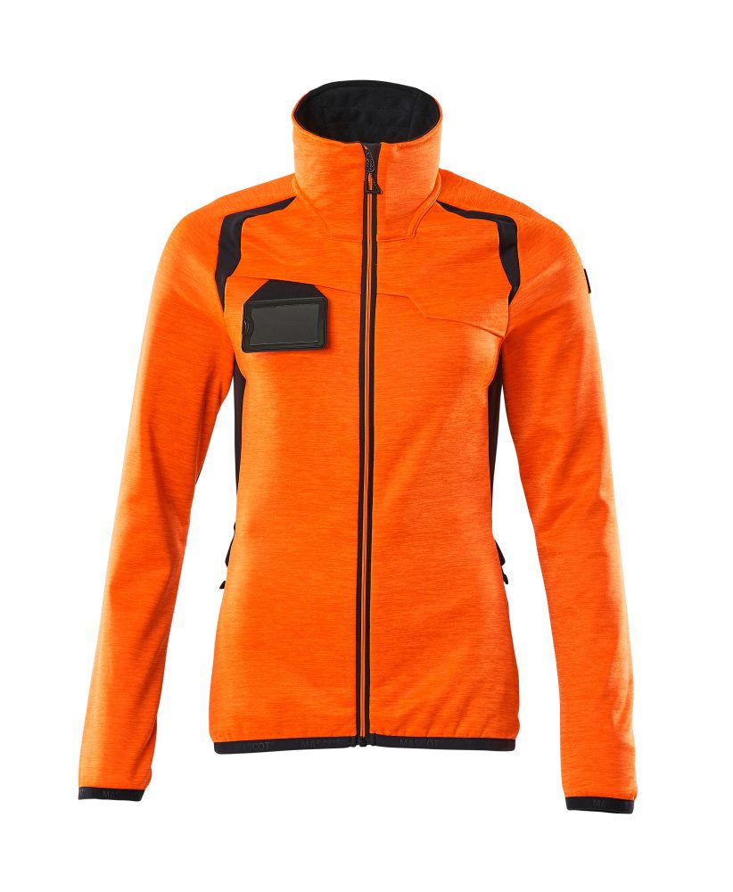 Mascot Damen Accelerate Safe Fleecejacke – orange/schwarzblau