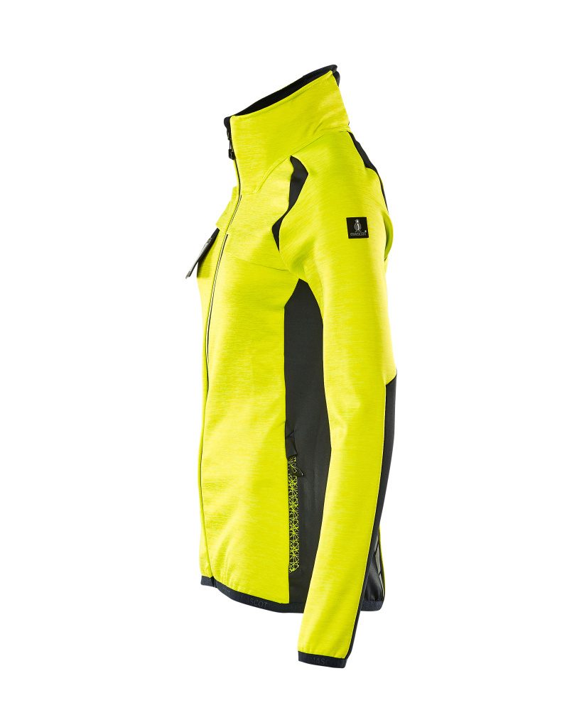 Mascot Damen Accelerate Safe Fleecejacke – gelb/schwarzblau