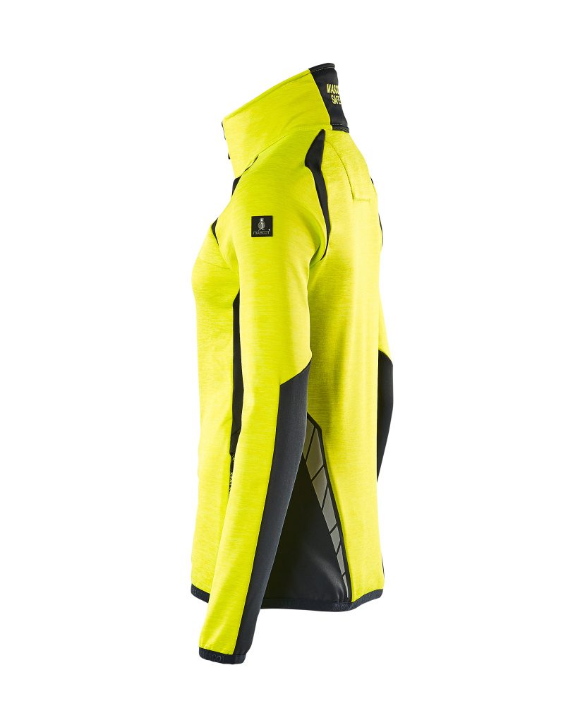 Mascot Damen Accelerate Safe Fleecejacke – gelb/schwarzblau