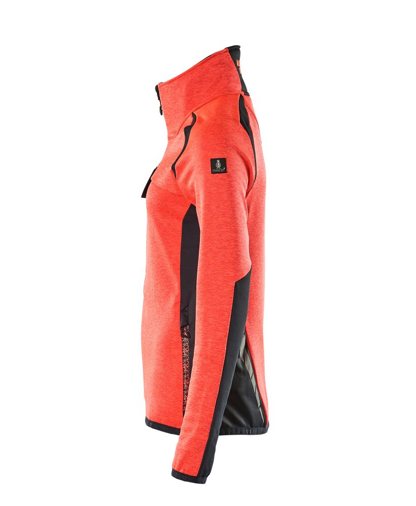 Mascot Damen Accelerate Safe Fleecejacke – rot/schwarzblau