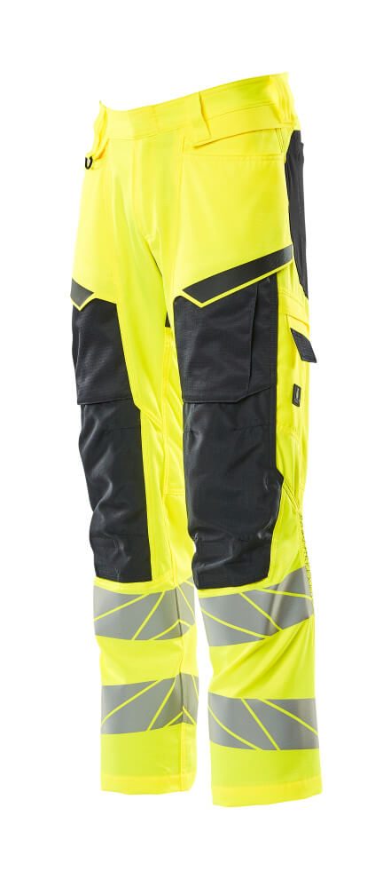 Mascot Accelerate Safe Warnschutz Bundhose Kl.2 – gelb/schwarzblau