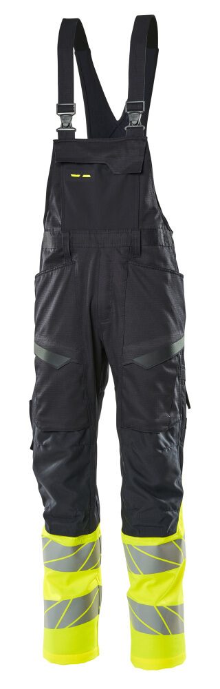 Mascot Accelerate Safe Warnschutz Latzhose Kl.1 – schwarzblau/gelb