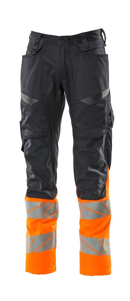 Mascot Accelerate Safe Warnschutz Bundhose Kl.1 19679-236 – schwarzblau/orange