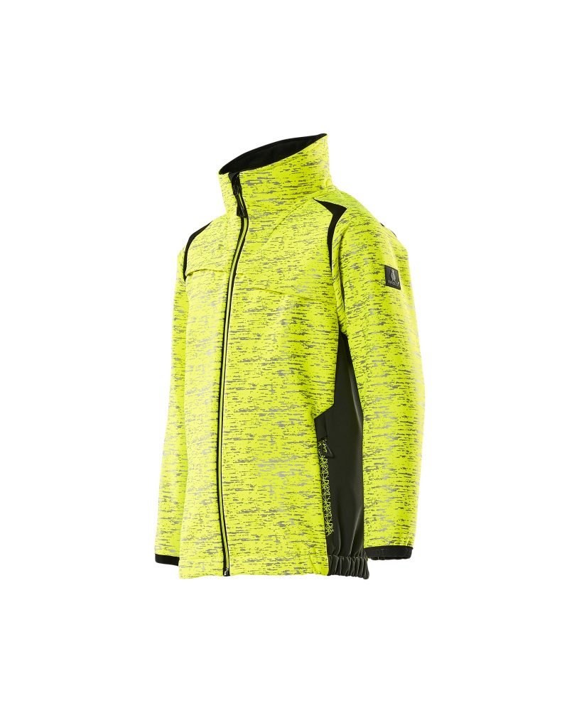 Mascot Accelerate Safe Kinder HiVis Softshelljacke – gelb/schwarz