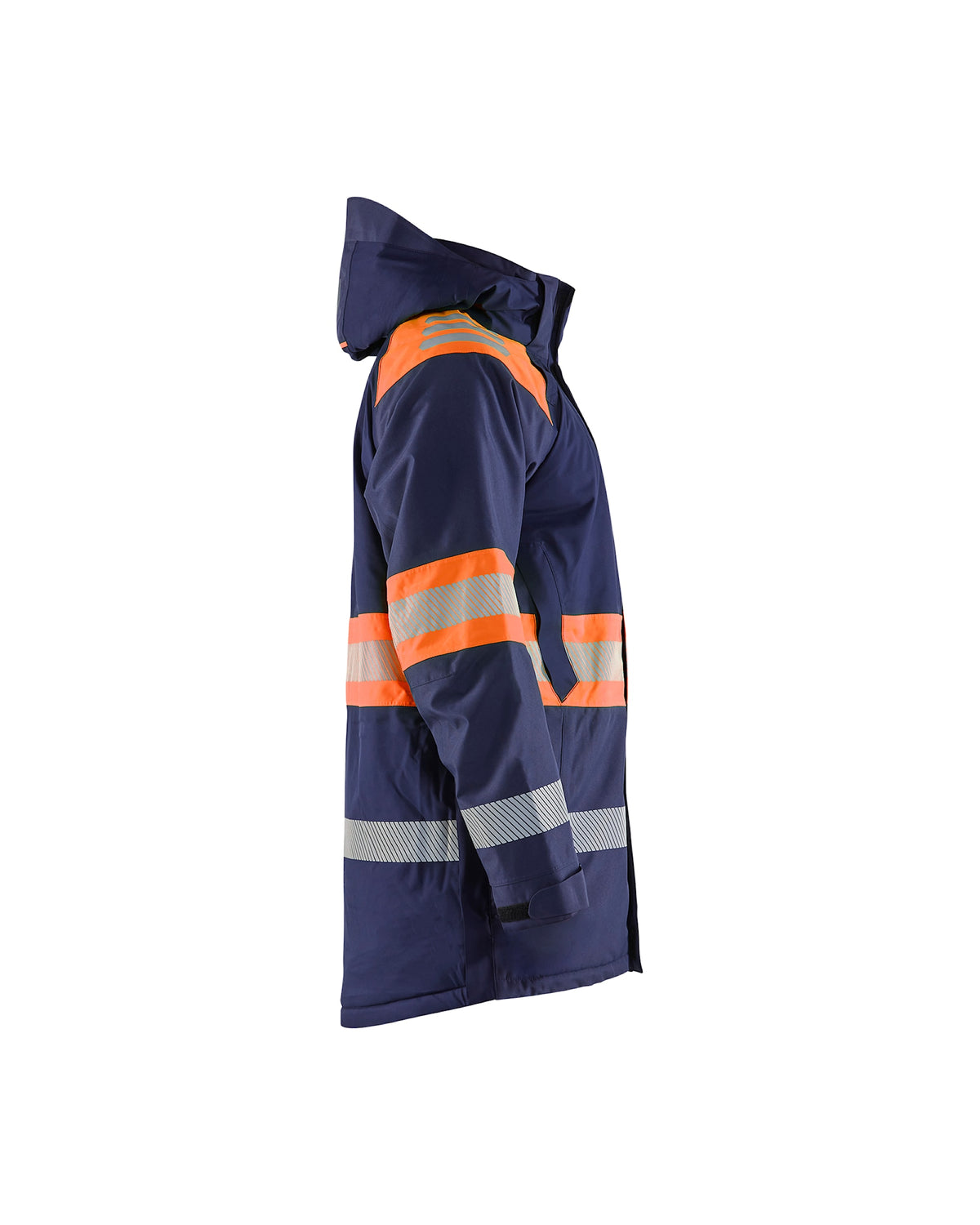 Blåkläder 4485 Warnschutz Winterparka Kl. 1 – marine/orange
