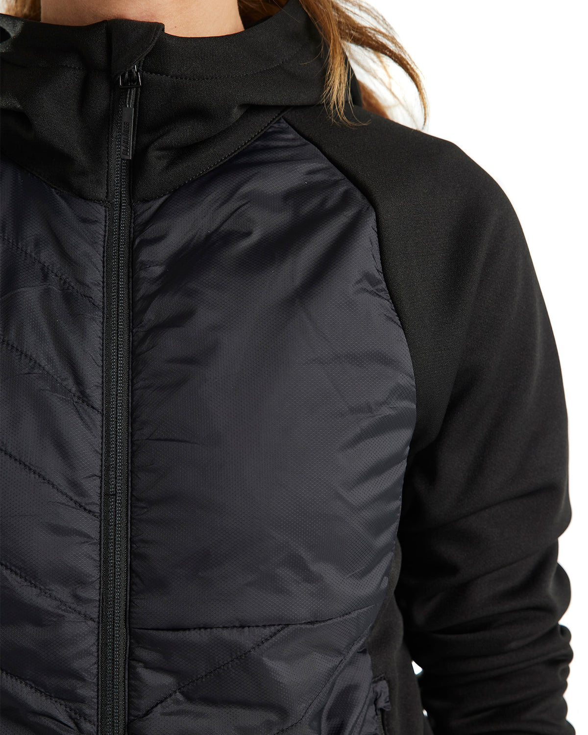 Blåkläder Damen 3464 Hybrid Sweatjacke – schwarz/dunkelgrau