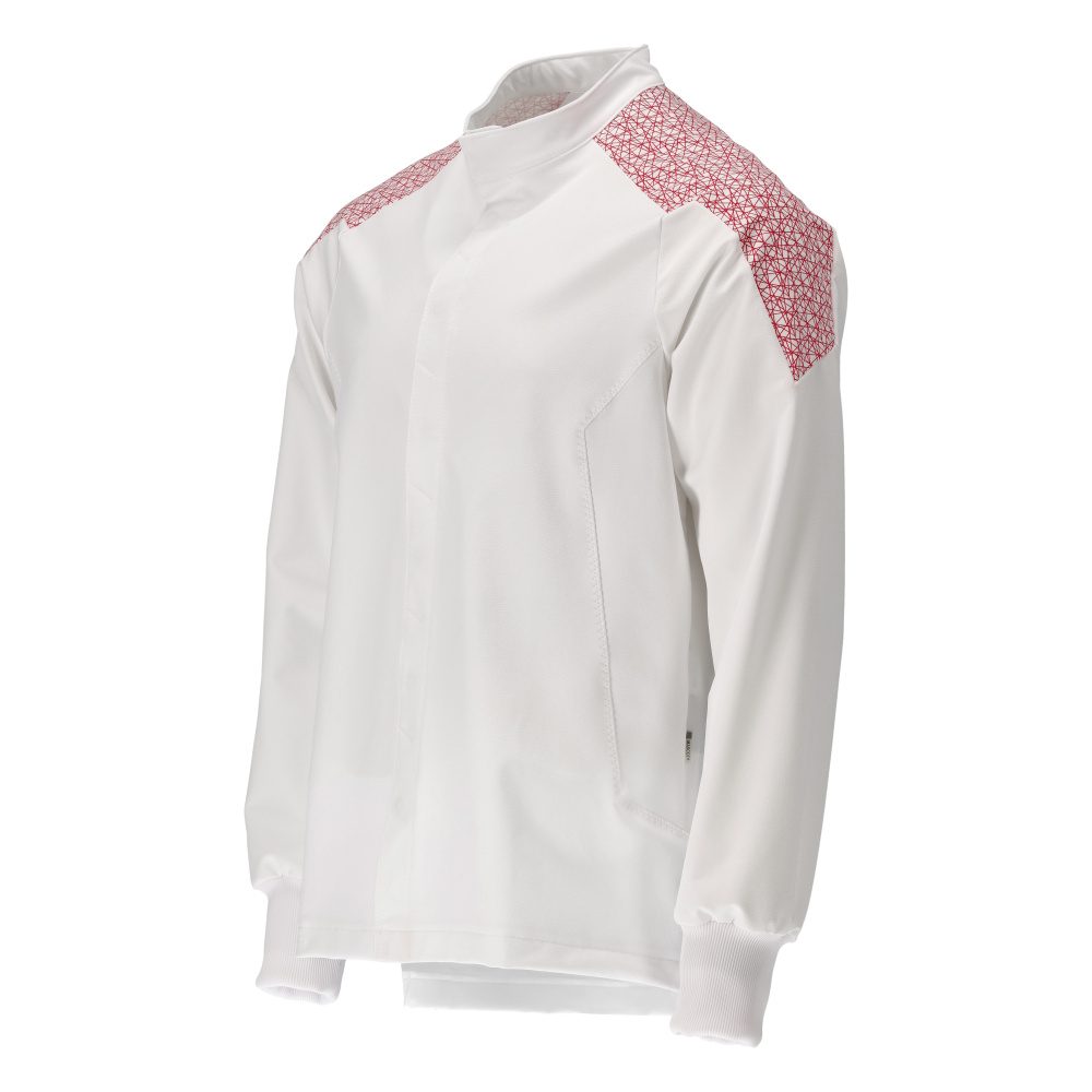 Mascot 20054-511 Food & Care Stretch Bundjacke – weiß/verkehrsrot