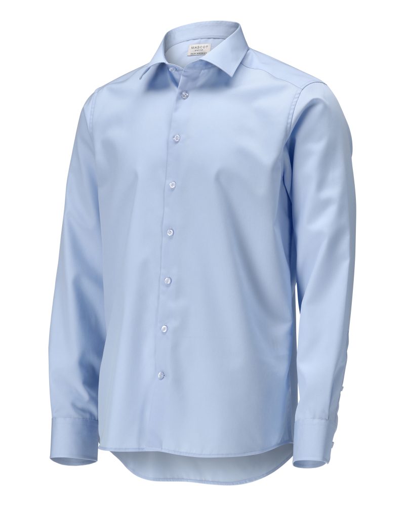 Mascot 20504-750 Frontline Hemd langarm Slim Fit – hellblau