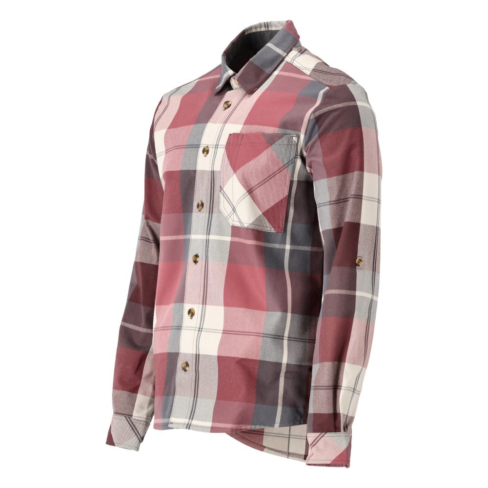 Mascot 22904-446 Customized Flanellhemd – bordeaux-kariert
