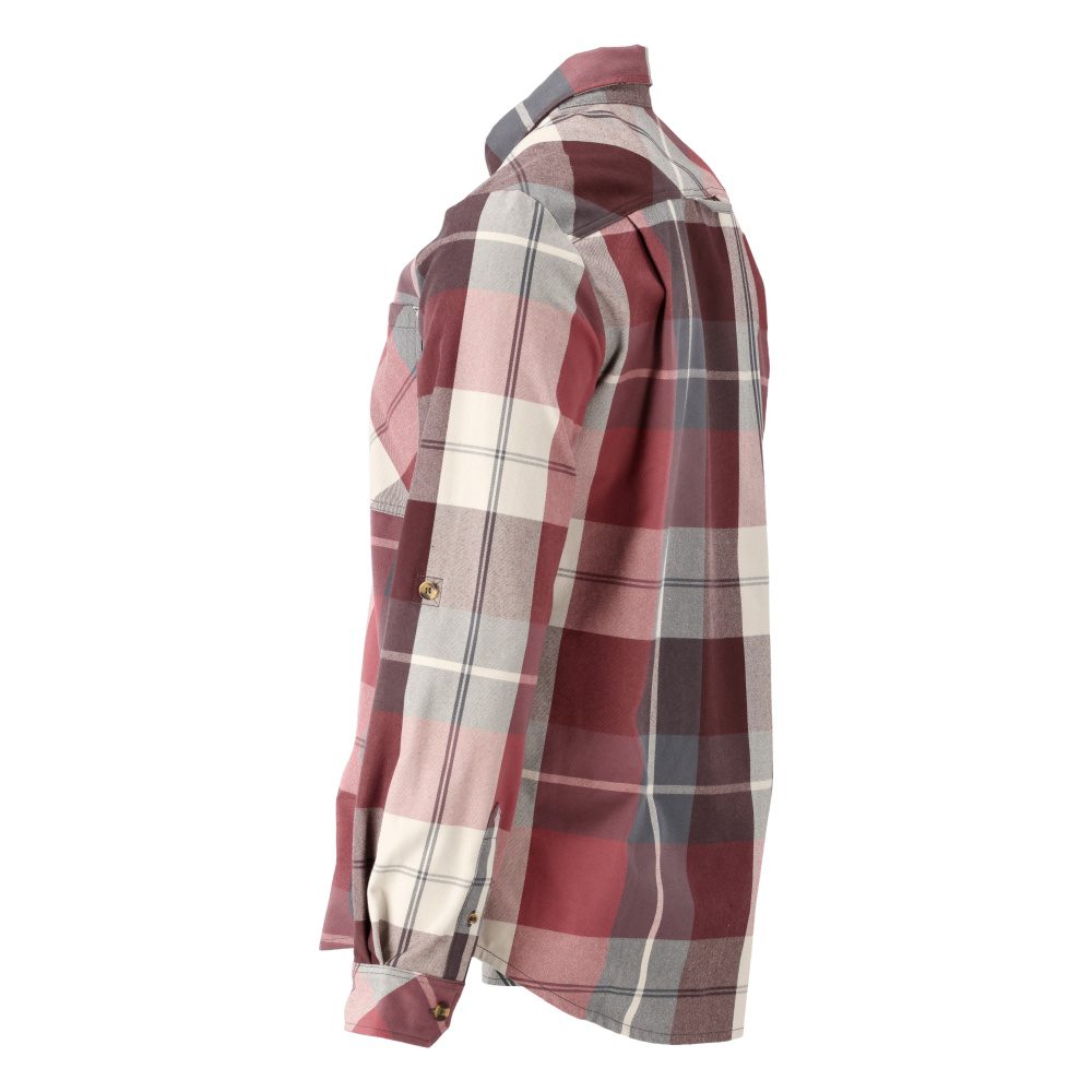 Mascot 22904-446 Customized Flanellhemd – bordeaux-kariert