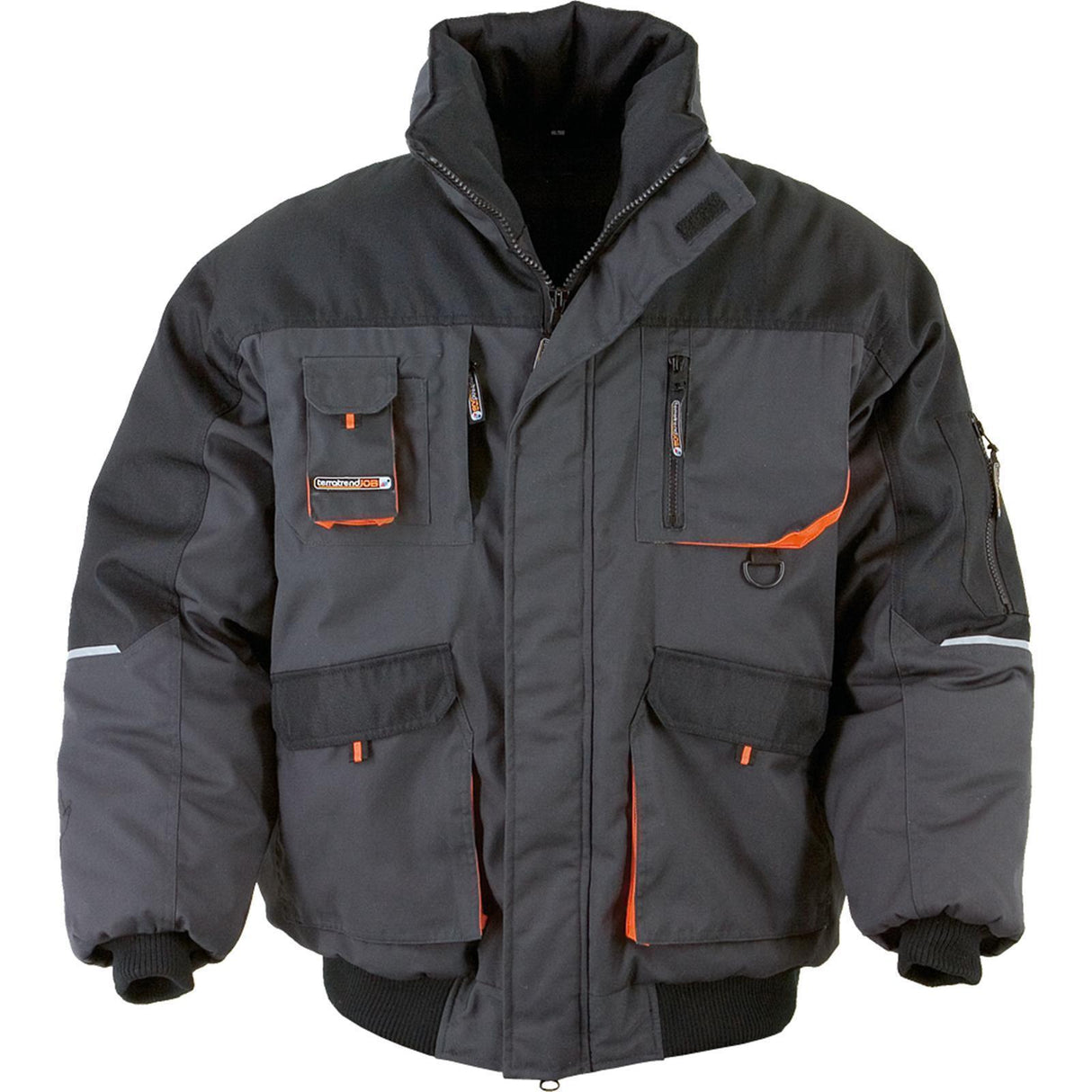 Terratrend Pilotenjacke grau/orange
