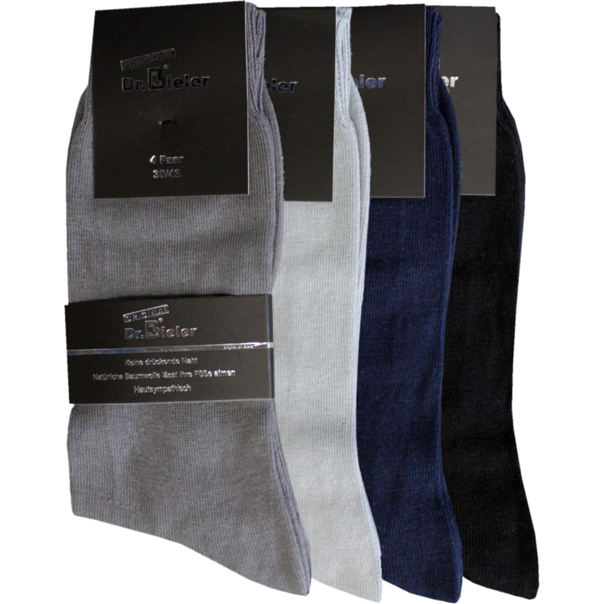 Socke schwarz 4er Pack Gr