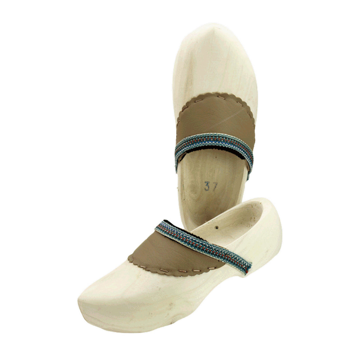 Holzschuhe mit Lederbesatz - workXperts