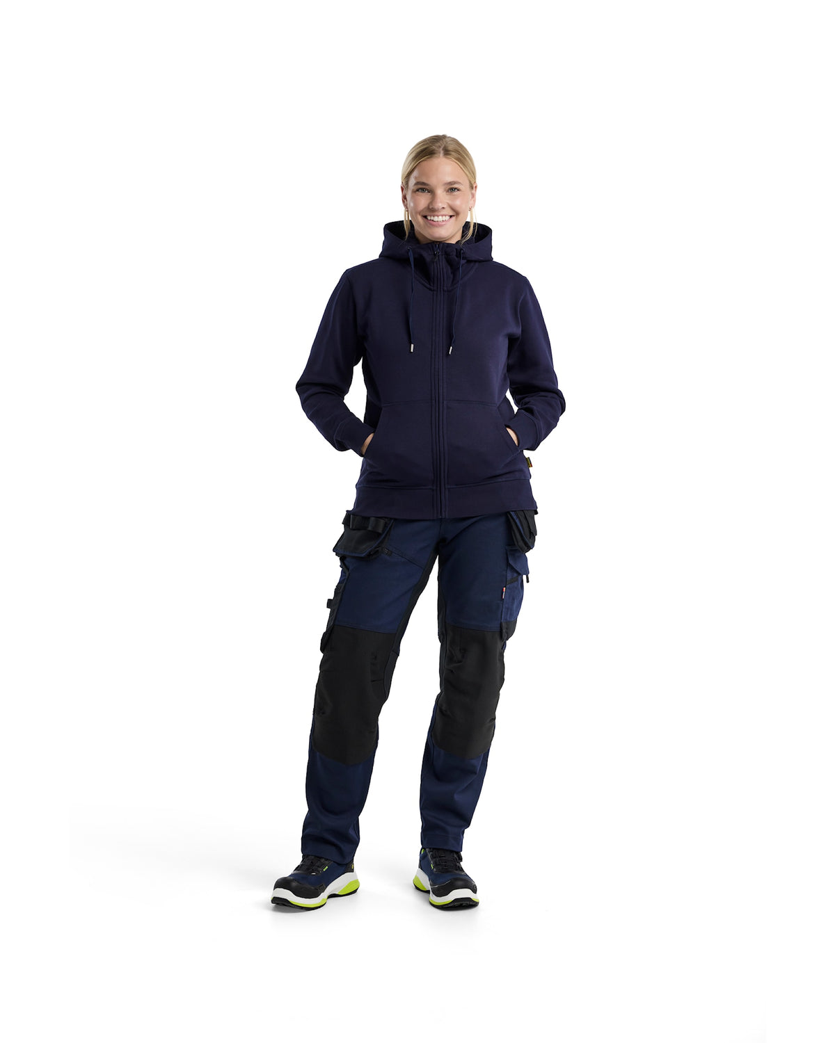 Blåkläder Damen 3395 Kapuzen-Sweatjacke – marine