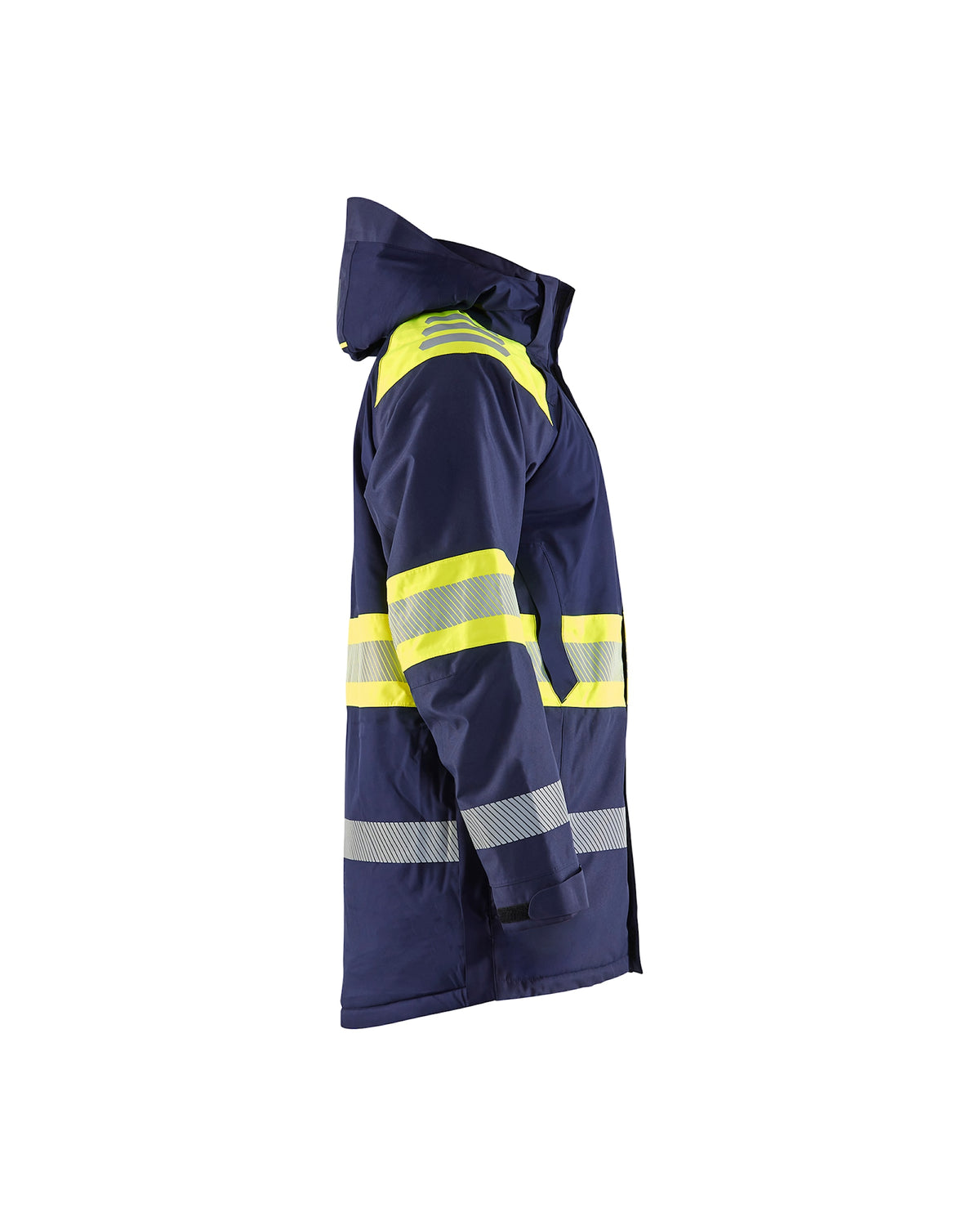Blåkläder 4485 Warnschutz Winterparka Kl. 1 – marine/gelb
