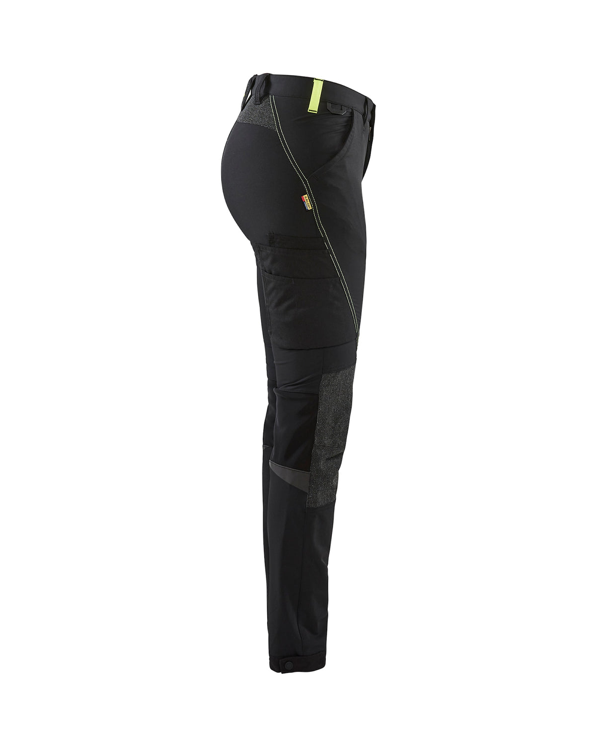 Blåkläder Damen 7122 Stretch Servicehose – schwarz/gelb